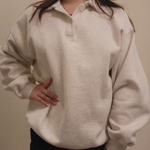 TNA Cozy fleece boyfriend sweatshirt
